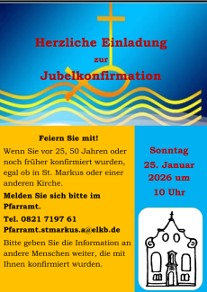 Wir feiern Jubelkonfirmation